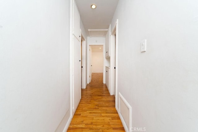 11302 Cheddar St, Norwalk, CA 90650 - corridor featuring light wood-style flooring and recessed lighting