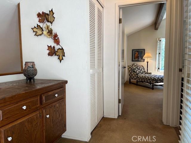 27821 Peninsula Dr, Lake Arrowhead, CA 92352 - hallway featuring carpet