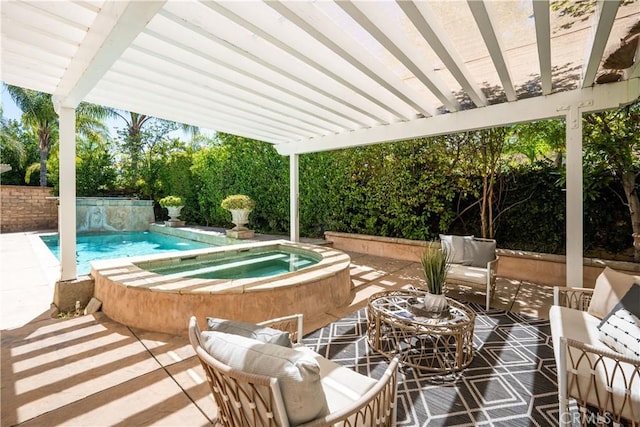 29125 Starwood Pl, Saugus, CA 91390 - fenced backyard featuring an in-ground hot tub