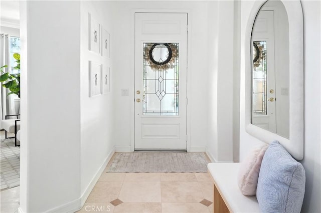 29125 Starwood Pl, Saugus, CA 91390 - entrance foyer with plenty of natural light and light tile patterned floors