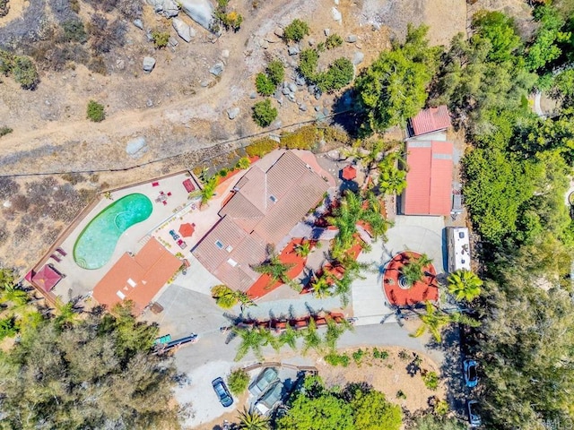 1153 Merritt Dr, El Cajon, CA 92020 - drone / aerial view of a pool area