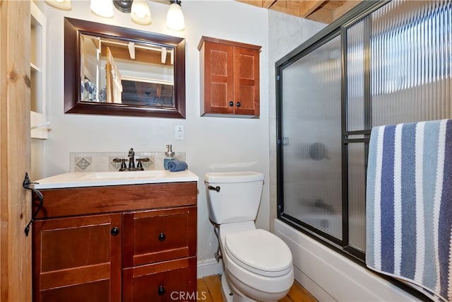 788 Buckingham Sq, Lake Arrowhead, CA 92352 - bathroom with vanity and combined bath / shower with glass door