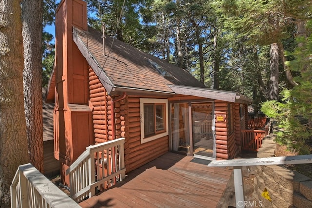 788 Buckingham Sq, Lake Arrowhead, CA 92352 - view of wooden terrace