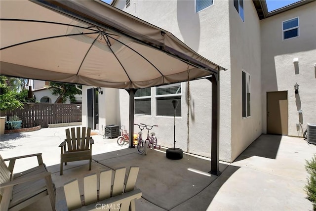 434 Sonora Cir, Redlands, CA 92373 - view of patio / terrace featuring a gazebo