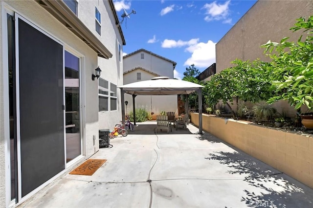 434 Sonora Cir, Redlands, CA 92373 - view of patio / terrace with a gazebo and outdoor lounge area