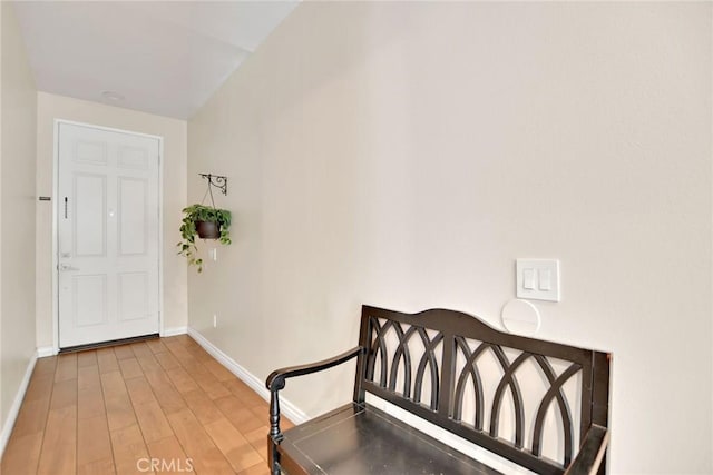 434 Sonora Cir, Redlands, CA 92373 - foyer entrance featuring baseboards and wood finished floors