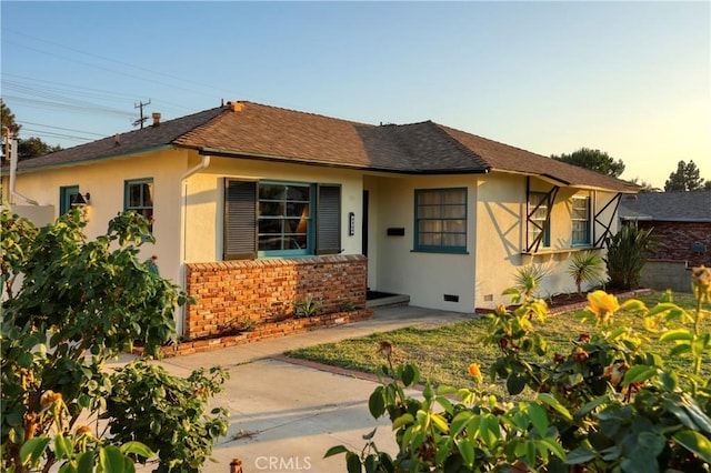 8220 Owens St, Sunland, CA 91040 - view of front of property featuring stucco siding and crawl space