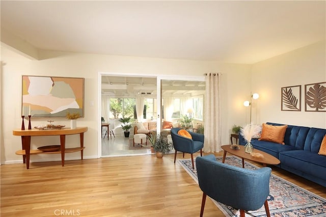 8220 Owens St, Sunland, CA 91040 - living room with light wood-type flooring