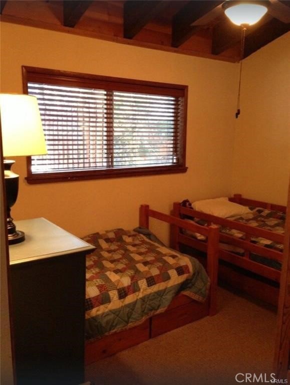 847 Tehama Dr, Big Bear Lake, CA 92315 - bedroom with beam ceiling