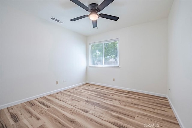 2950 Marie Ln, Merced, CA 95340 - unfurnished room featuring light wood finished floors and ceiling fan