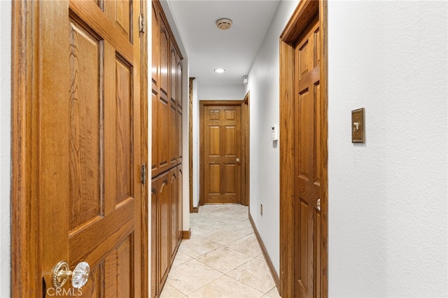 981 Deep Springs Dr, Claremont, CA 91711 - hall featuring recessed lighting and light tile patterned floors