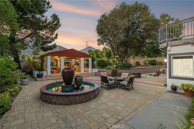 981 Deep Springs Dr, Claremont, CA 91711 - patio / terrace featuring a gazebo and a patio