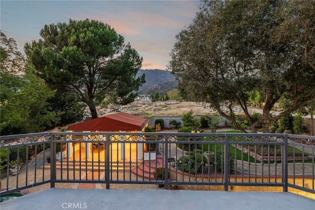 981 Deep Springs Dr, Claremont, CA 91711 - view of patio featuring a mountain view