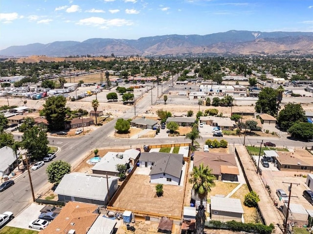 25415 Paloma Rd, San Bernardino, CA 92410 - aerial view of residential area featuring a mountainous background