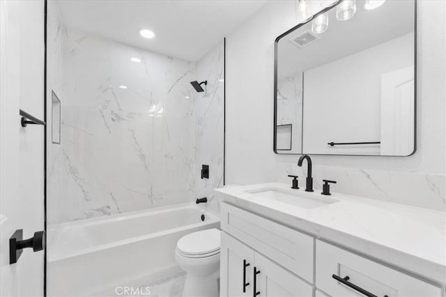 25415 Paloma Rd, San Bernardino, CA 92410 - bathroom featuring vanity and tub / shower combination