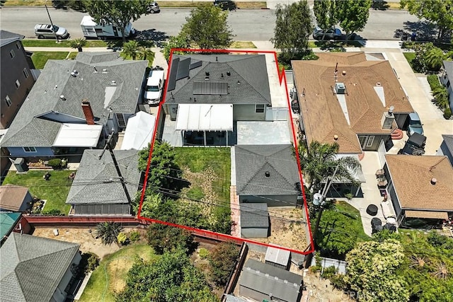 4752 Josie Ave, Lakewood, CA 90713 - aerial perspective of suburban area featuring property parcel outlined