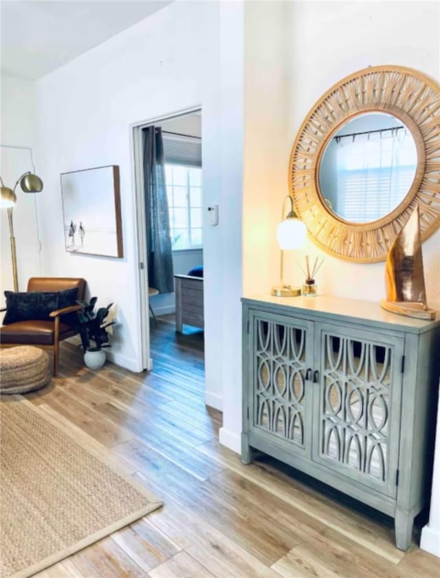 444 Pier Ave Unit 4, Oceano, CA 93445 - hallway featuring wood finished floors
