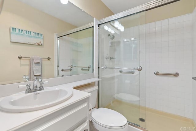 245 Fairlee Ln, Encinitas, CA 92024 - bathroom with a shower stall and vanity