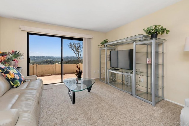 245 Fairlee Ln, Encinitas, CA 92024 - living room with carpet flooring and baseboards