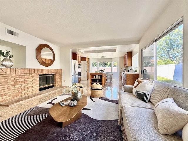 18 Decente, Irvine, CA 92614 - living room featuring a fireplace