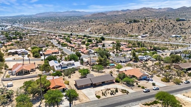 7575 Whitney Ave, Yucca Valley, CA 92284 - aerial view of residential area featuring a mountain backdrop