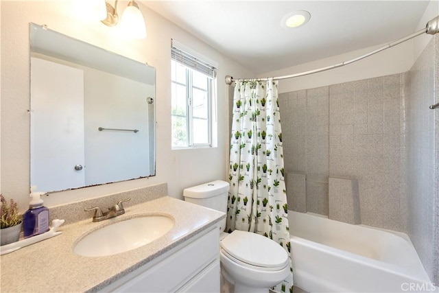18 Rue Brittany, Lake Forest, CA 92610 - full bathroom featuring vanity and shower / bath combo with shower curtain