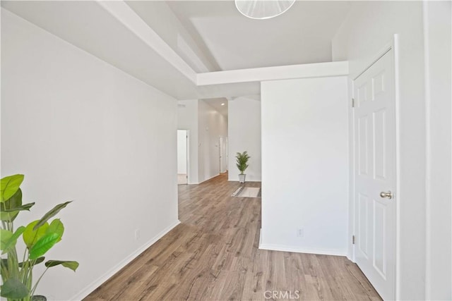 20060 Canyon View Dr, Canyon Country, CA 91351 - hallway featuring wood finished floors and baseboards