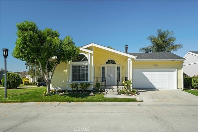 20060 Canyon View Dr, Canyon Country, CA 91351 - view of front of home featuring a garage, driveway, and a front yard