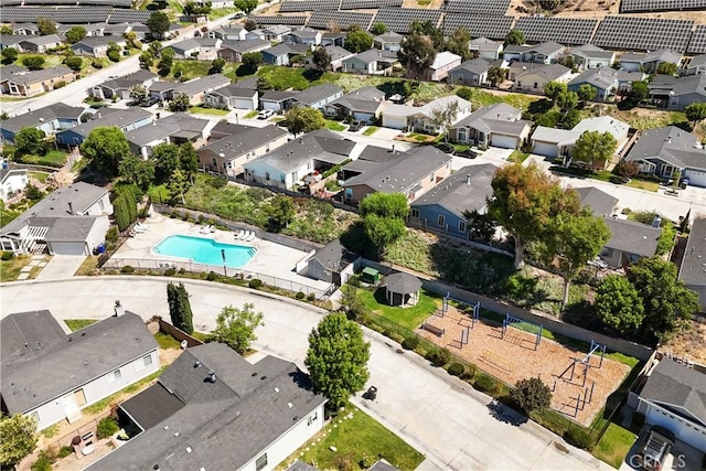 20060 Canyon View Dr, Canyon Country, CA 91351 - aerial view of property's location with nearby suburban area and a pool area