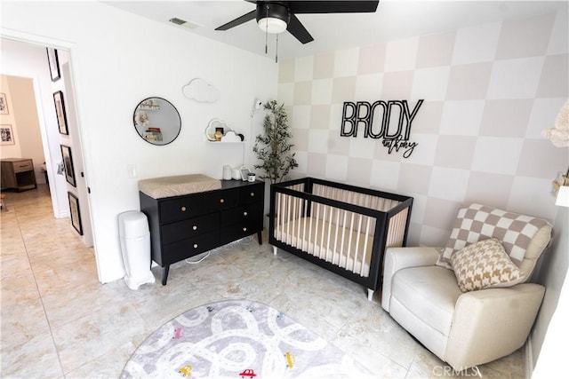 22792 Springdale Dr, Moreno Valley, CA 92557 - bedroom with tile walls