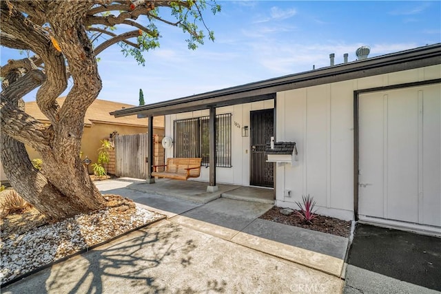 1824 Greenleaf Dr, West Covina, CA 91792 - property entrance with board and batten siding