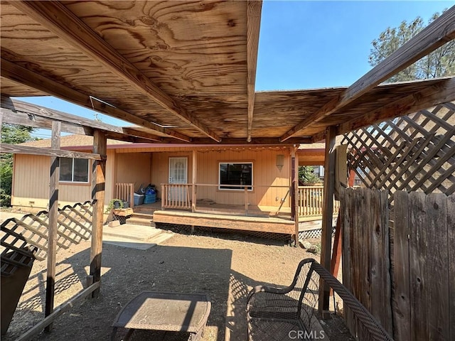 2240 Spring Valley Rd, Clearlake Oaks, CA 95423 - view of patio featuring a deck