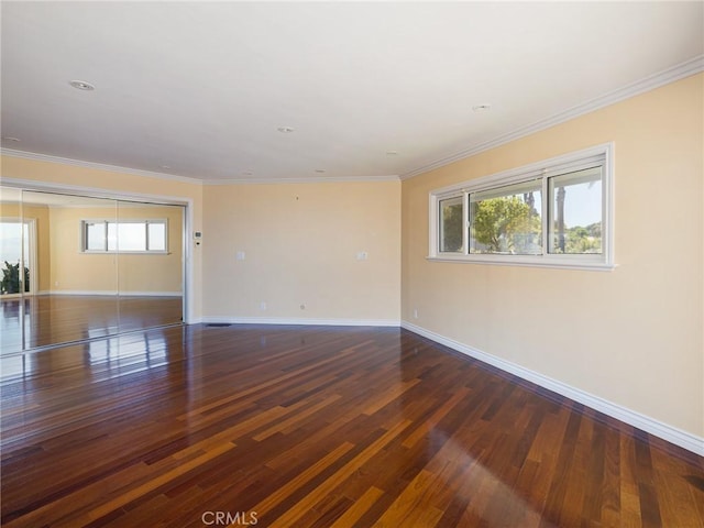 3311 Crownview Dr, Rancho Palos Verdes, CA 90275 - spare room featuring wood finished floors and ornamental molding