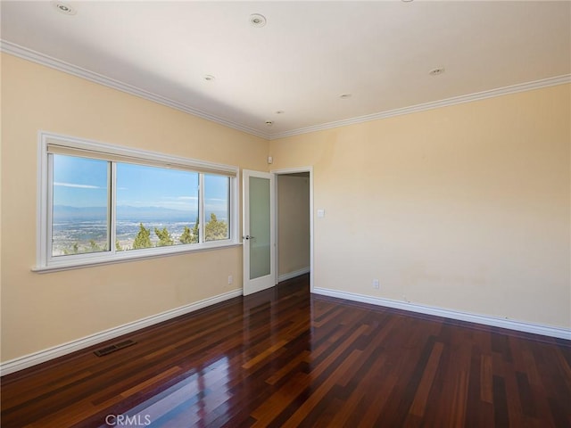 3311 Crownview Dr, Rancho Palos Verdes, CA 90275 - unfurnished room with wood finished floors and crown molding