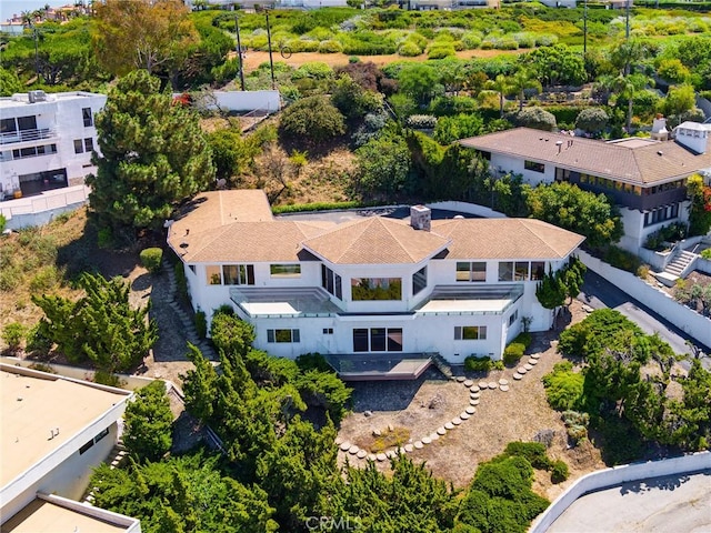 3311 Crownview Dr, Rancho Palos Verdes, CA 90275 - view from above of property