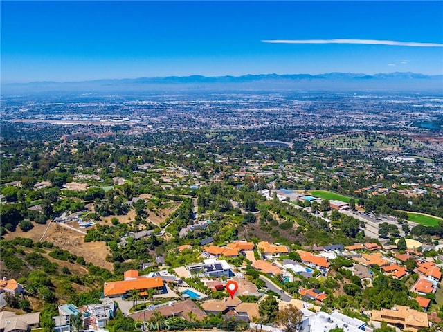 3311 Crownview Dr, Rancho Palos Verdes, CA 90275 - aerial overview of property's location with a mountain backdrop