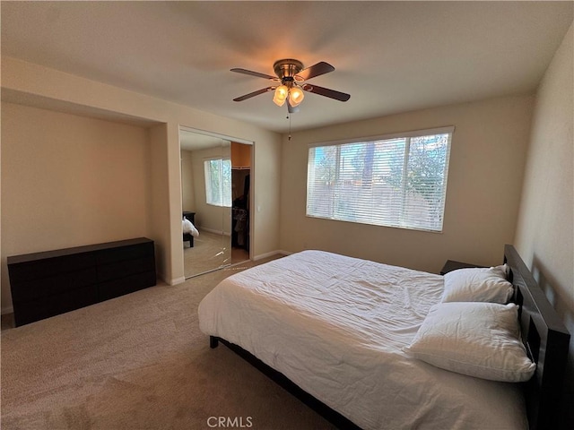 11115 Sun River Ct, Apple Valley, CA 92308 - carpeted bedroom featuring a closet and a ceiling fan