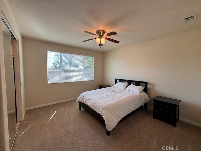 11115 Sun River Ct, Apple Valley, CA 92308 - carpeted bedroom featuring a ceiling fan and a closet
