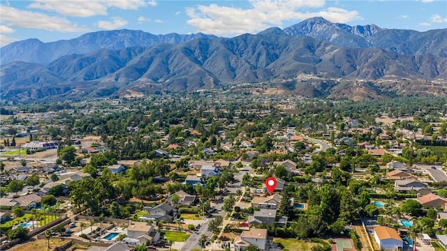 5829 Zapata Pl, Rancho Cucamonga, CA 91737 - aerial perspective of suburban area with mountains