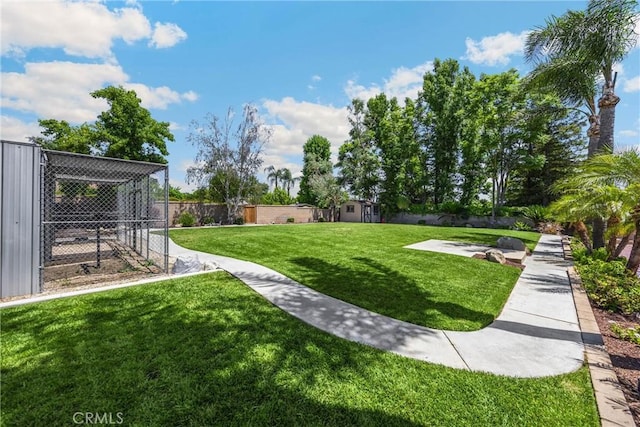 5829 Zapata Pl, Rancho Cucamonga, CA 91737 - view of yard with an outbuilding