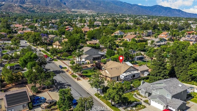 5829 Zapata Pl, Rancho Cucamonga, CA 91737 - aerial view of residential area with a mountainous background