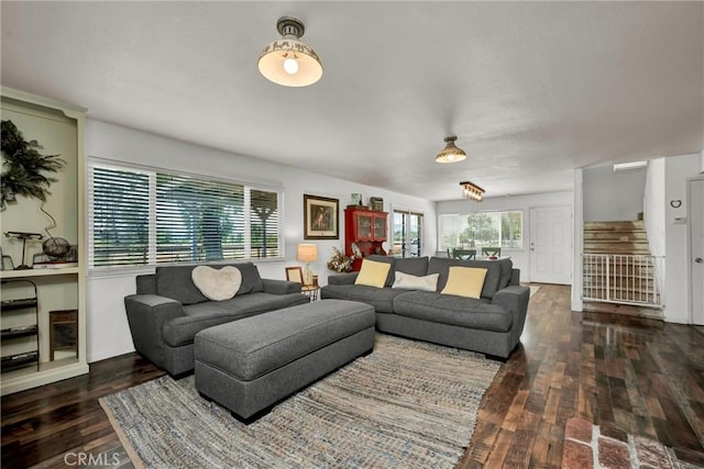 20511 Santa Barbara Ave, Middletown, CA 95461 - living room featuring wood finished floors and stairs