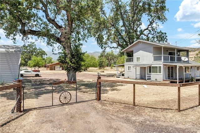 20511 Santa Barbara Ave, Middletown, CA 95461 - view of front of house featuring a balcony