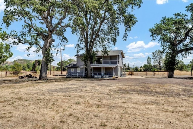 20511 Santa Barbara Ave, Middletown, CA 95461 - rear view of house featuring a balcony