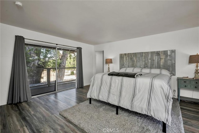 20511 Santa Barbara Ave, Middletown, CA 95461 - bedroom featuring wood finished floors and access to outside