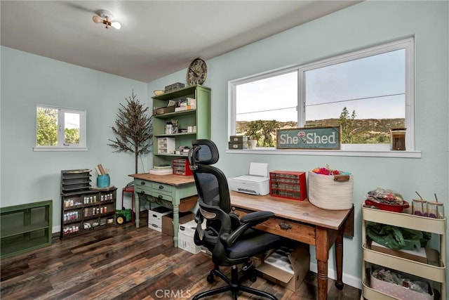 20511 Santa Barbara Ave, Middletown, CA 95461 - office space with dark wood-style floors