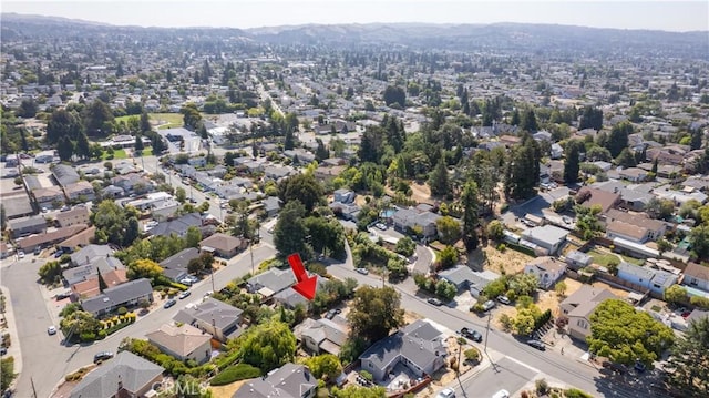 3142 Keith Ave, Castro Valley, CA 94546 - aerial view of property and surrounding area with nearby suburban area