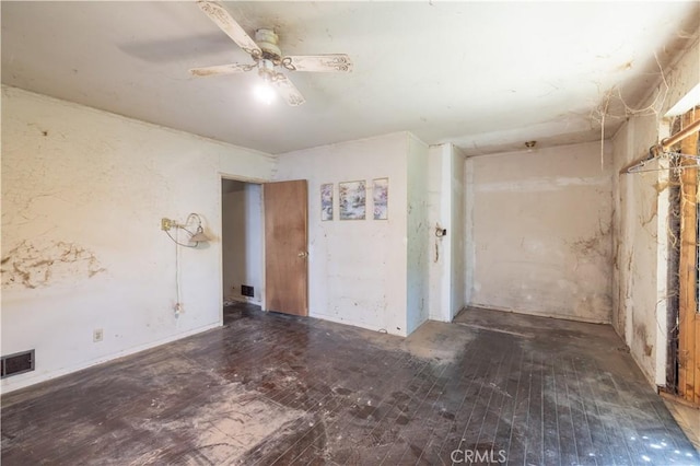 3142 Keith Ave, Castro Valley, CA 94546 - empty room featuring ceiling fan and wood-type flooring
