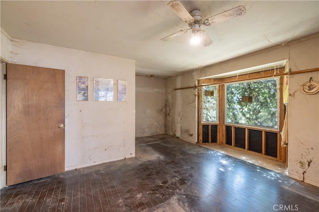 3142 Keith Ave, Castro Valley, CA 94546 - spare room featuring hardwood / wood-style flooring and ceiling fan