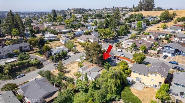 3142 Keith Ave, Castro Valley, CA 94546 - aerial overview of property's location with nearby suburban area